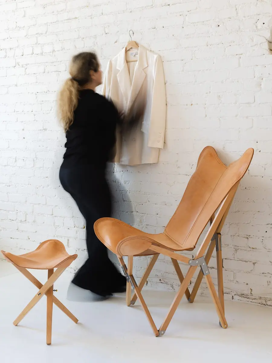 Walk-in wardrobe and dressing area interior