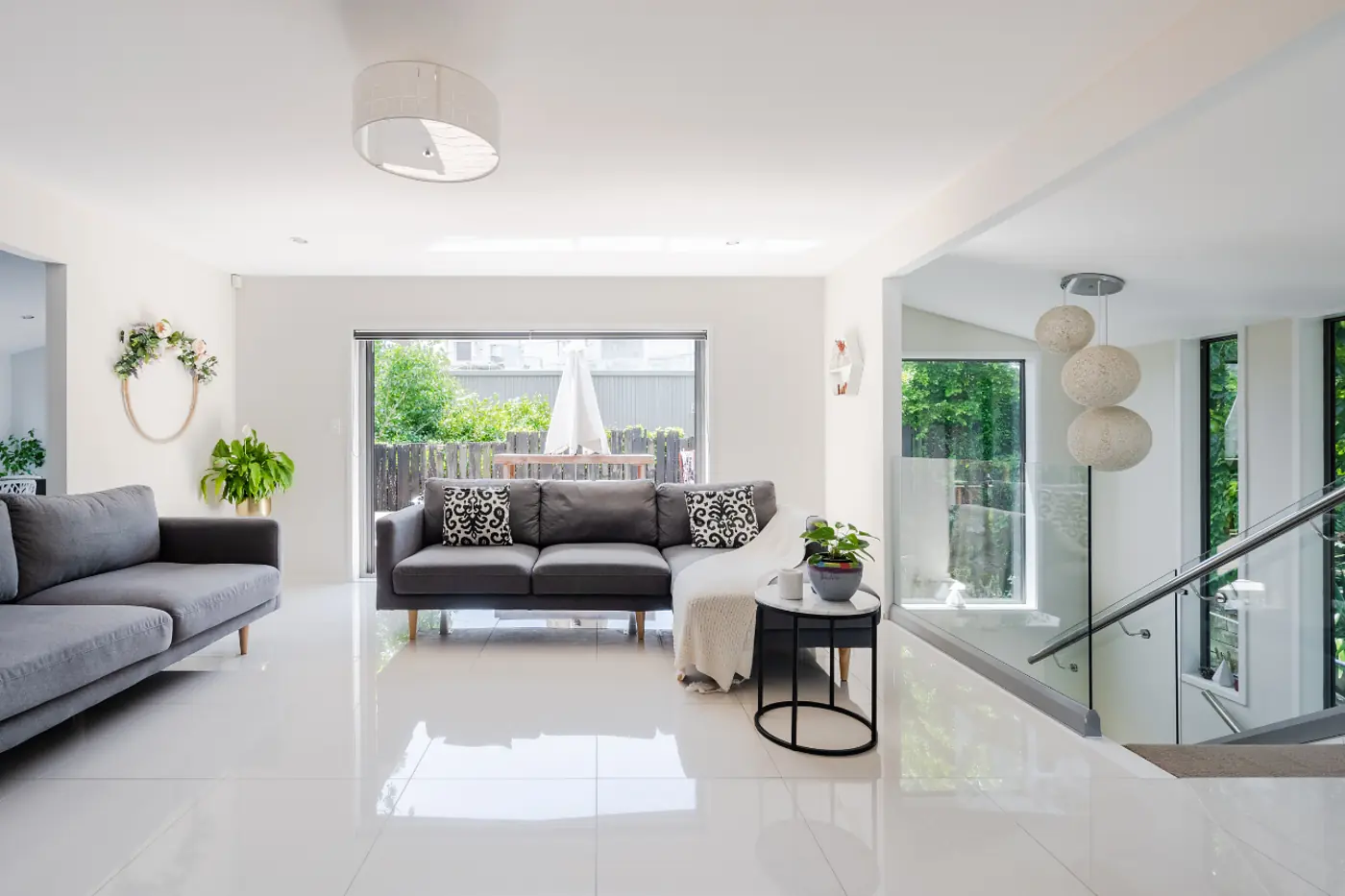 Open plan living and dining interior in a Mumbai apartment